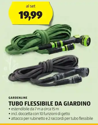 ALDI GARDENLINE TUBO FLESSIBILE DA GIARDINO offerta