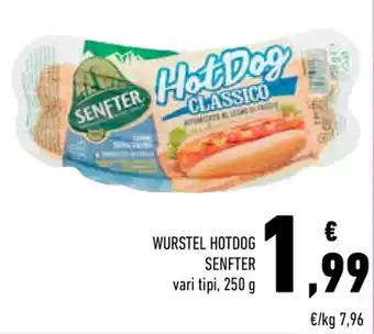 Conad Senfter Wurstel Hotdog 250g offerta