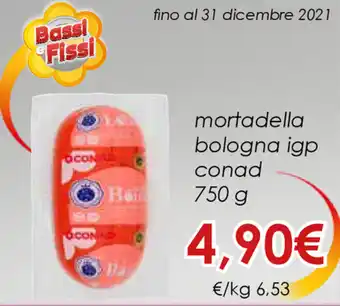 Conad Conad Mortadella bologna igp 750g offerta