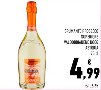 Conad Astoria Spumante Prosecco Superiore Valdobbiadene DOCG 75cl offerta