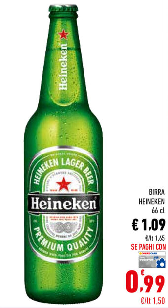 Conad Heineken Birra 66cl offerta