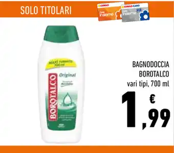 Conad Borotalco Bagnodoccia 700ml offerta