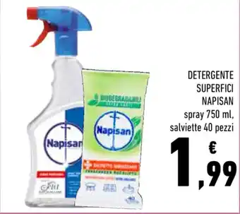 Conad Napisan Detergente Superfici 750ml 40 pezzi offerta