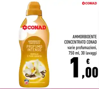 Conad Conad Ammorbidente Concentrato 750ml, 30 lavaggi offerta