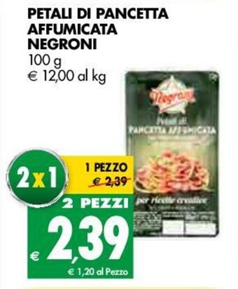 Tigros Negroni Petali di Pancetta Affumicata 100g offerta
