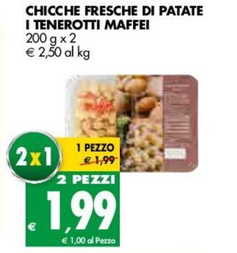 Tigros Chicche Fresche di Patate I Tenerotti Maffei 200g x 2 offerta