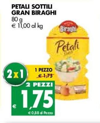 Tigros Gran Biraghi Petali Sottili 80g offerta