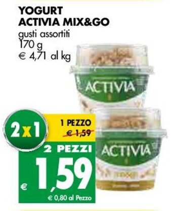 Activia Mix & Go Yogurt 170g