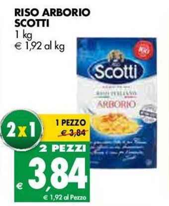 Tigros Scotti Riso Arborio 1kg offerta