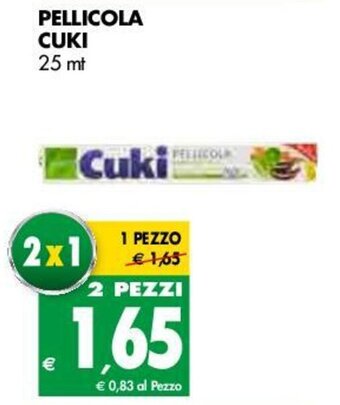 Tigros Cuki Pellicola 25mt offerta