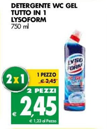 Tigros Lysoform Detergente WC Gel Tutto in 1 750ml offerta