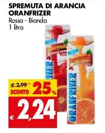 Tigros Oranfrizer Spremuta di Arancia 1 litro offerta