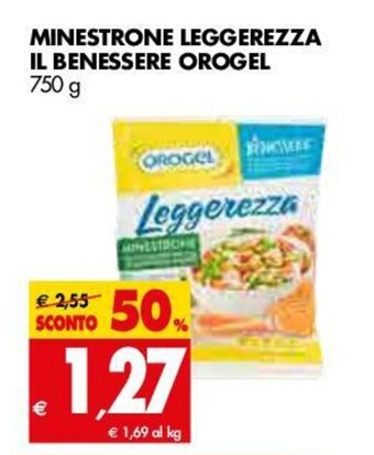 Tigros Orogel Il Benessere Minestrone Leggerezza 750g offerta