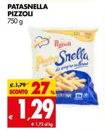 Tigros Pizzoli Patasnella 750g offerta