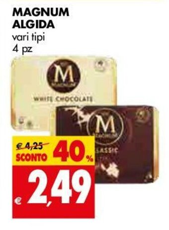 Tigros Algida Magnum 4pz offerta