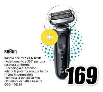 MediaWorld BRAUN Rasoio Series 7 71-N1200s offerta