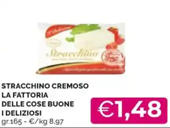 Mercatò STRACCHINO CREMOSO LA FATTORIA DELLE COSE BUONE I DELIZIOSI gr 165 offerta