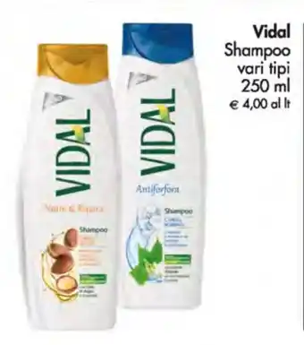 Deco Supermercati Vidal Shampoo vari tipi 250 ml offerta