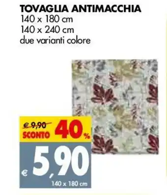 Tigros Tovaglia Antimacchia 140x180cm, 120x240cm offerta