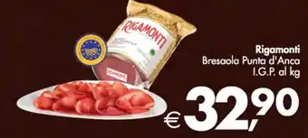 Deco Supermercati Rigamonti Bresaola Punta d'Anca I.G.P. offerta