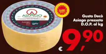 Deco Supermercati Gusto Decò Asiago pressato D.O.P. offerta