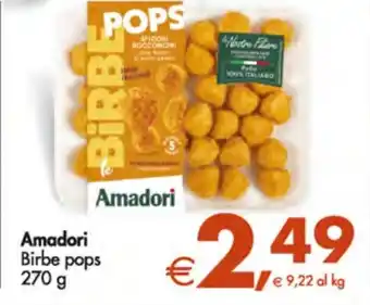 Deco Supermercati Amadori Birbe pops 270 g offerta