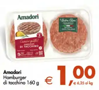 Deco Supermercati Amadori Hamburger di tacchino 160 g offerta