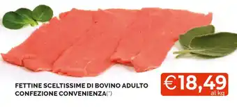 Mercatò FETTINE SCELTISSIME DI BOVINO ADULTO CONFEZIONE CONVENIENZA offerta