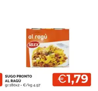 Mercatò SUGO PRONTO AL RAGÙ gr.180x2 offerta