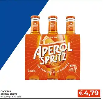 Mercatò COCKTAIL APEROL SPRITZ ml.200x3 offerta