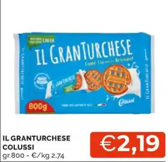 Mercatò IL GRANTURCHESE COLUSSI gr 800 offerta