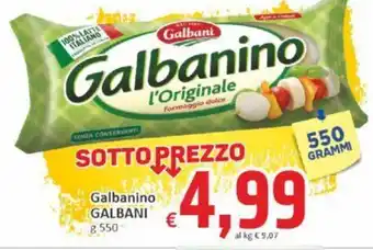 Paghi Poco Galbanino GALBANI g 550 offerta