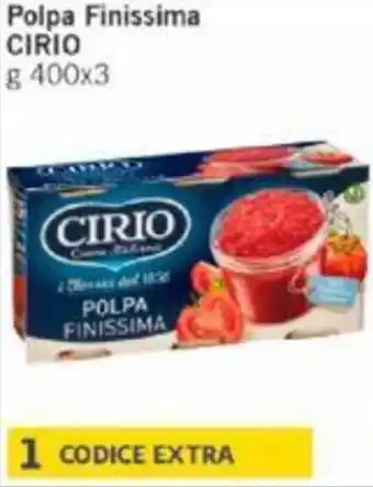 Paghi Poco Polpa Finissima CIRIO g 400x3 offerta