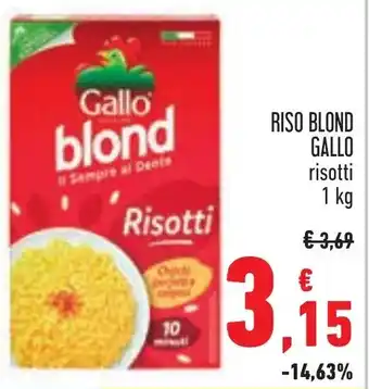 Conad RISO BLOND GALLO risotti 1 kg offerta