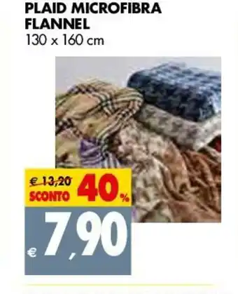 Tigros Plaid Microfibra Flannel 130x160cm offerta
