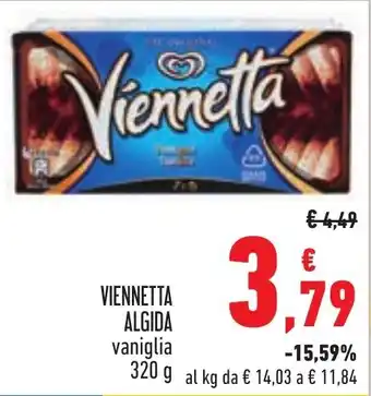 Conad VIENNETTA ALGIDA vaniglia 320 g offerta