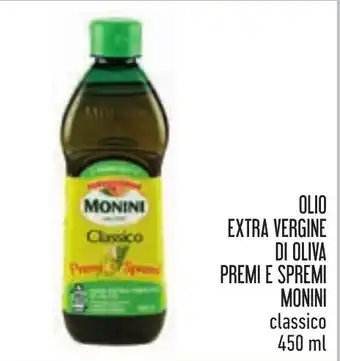 Conad OLIO EXTRA VERGINE DI OLIVA PREMI E SPREMI MONINI Classico 450 ml offerta