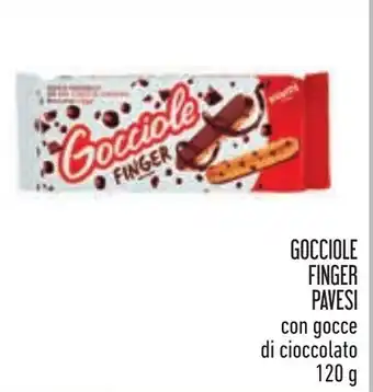 Conad GOCCIOLE FINGER PAVESI con gocce di cioccolato 120 g offerta