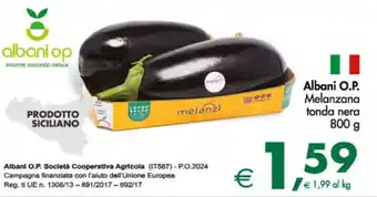 Deco Supermercati Albani O.P. Melanzana tonda nera 800 g offerta