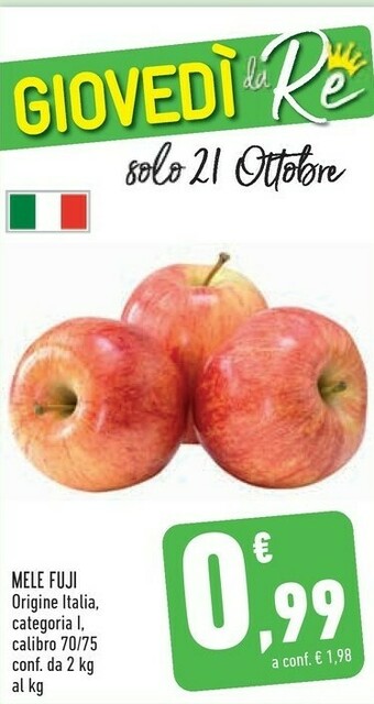 Conad Margherita Mele fuji offerta