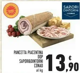 Conad Margherita Pancetta piacentina dop offerta