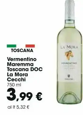 Carrefour La mora vermentino maremma toscana doc cecchi offerta