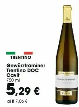 Carrefour Cavit - trentino doc 750 g(ml) offerta