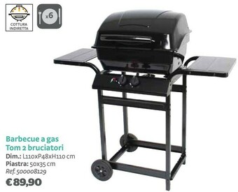 Bricocenter Barbecue a gas tom 2 bruciatori offerta