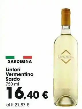 Carrefour Lintori vermentino sardo offerta