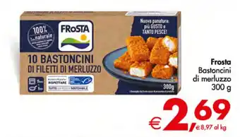 Deco Supermercati Frosta Bastoncini di merluzzo 300 g offerta