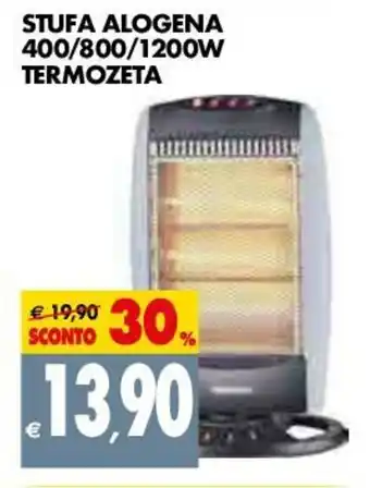 Tigros Stufa Alogena 400/800/1200W Termozeta offerta