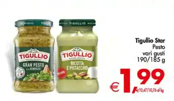 Deco Supermercati Tigullio Star Pesto vari gusti 190/185 g offerta