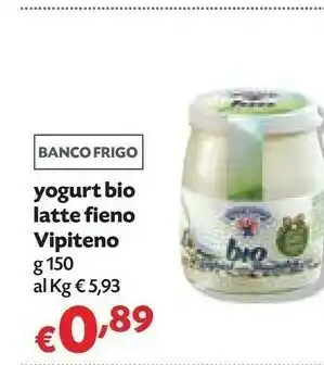 Yogurt bio latte fieno