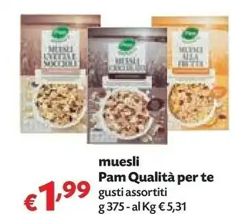 Pam Pam muesli offerta